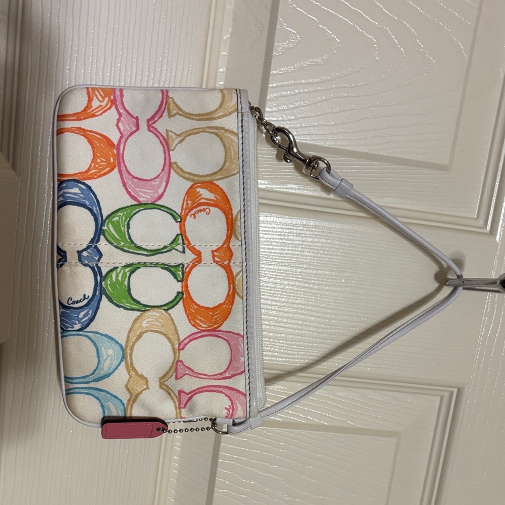 Coach Colorful Signature Wristlet